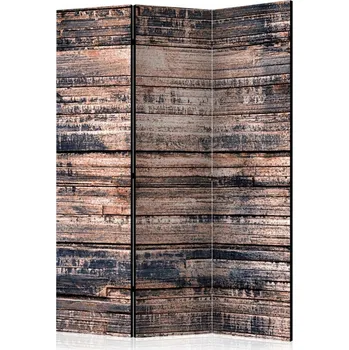 Paraván Paraván 3dílný - Opálená prkna