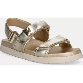 Dámské sandále Kožené sandály Steve Madden Mona dámské, zlatá barva, SM11002535 SM11002535.977 GLD, EUR 37