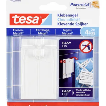 Věšák 1x2 Tesa Adhesive Nail 4kg for Tiles & Metal 77766