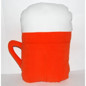 Žertovný předmět Polštář Pivo Barva: rezavá