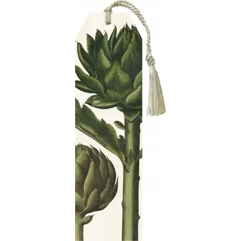 Doplněk ke knize DEKORATIVNÍ ZÁLOŽKA do Knihy VZOR ARTYČOK Barevná PAPÍROVÁ VLOŽKA