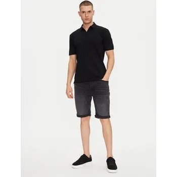 Pánská móda HUGO Džínové šortky 50539932 Černá Slim Fit 32