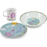 Souprava jídelní dětská SLON 3 díly porcelán
