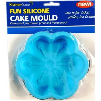 Forma na pečení Silikonová forma na pečení/mrazení, 15,5 x 15,5 cm, květinový motiv.