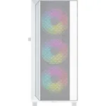 Gembird Fornax 4000 ARGB/Midi Tower/Transpar./Bílá