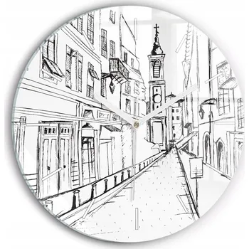 Hodiny Nástěnné hodiny Wallfluente černé 30 cm