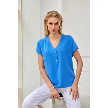 Dámská halenka Halenka Micha 178 111 z lněného mixu materiálů Velikost: 40