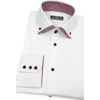 Pánská košile Avantgard Pánská košile SLIM, 130-0113, Bílá Velikost: 43/182