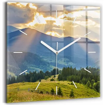 Hodiny Nástěnné hodiny Wallfluent modré 30 cm