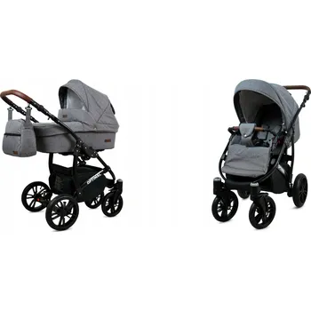 Kočárek Dětský kočárek 2v1 s hlubokou korbou a sportovní sedačkou BabyLux OPTIMAL ALU