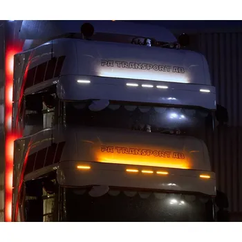 LED páska LED pásek 120cm, 24V - oranžová/bílá