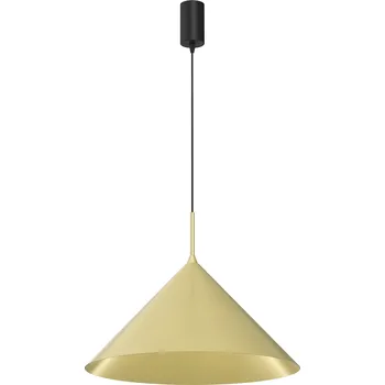 Závěsné svítidlo Capital, 1x zlaté kovové stínítko, (fi 46cm), b