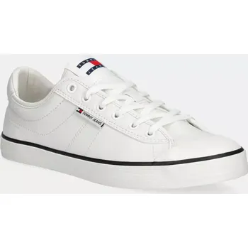 Pánské tenisky Tenisky Tommy Jeans VULCANIZED BUMPER bílá barva, EM0EM01545 00X, EUR 44