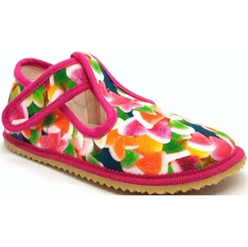 Dívčí obuv Dětské barefoot bačkory Beda BFN 170020/W/OP Colorful Candy Velikost boty: 27