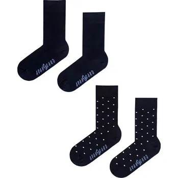 Pánské ponožky Avantgard Set Ponožky 2 páry, 778-05010, Modrá a Modrá s puntíkem Velikost: 39/42