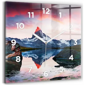 Hodiny Nástěnné hodiny Wallfluent růžové 30 cm