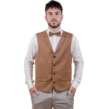 Motýlek Avantgard Set vesta a motýlek, 662-55131, Hnědá/skořicová Velikost: 50