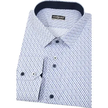 Pánská košile Avantgard Pánská košile SLIM, 125-0177, Bílá/modrá Velikost: 37/38/182