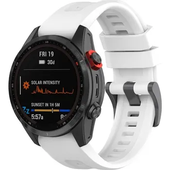 Řemínek na hodinky Jednobarevný Garmin QuickFit řemínek 20mm - Bílý GRM-GS04-01