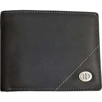 Peněženka DD D184-01 pánská kožená peněženka černá
