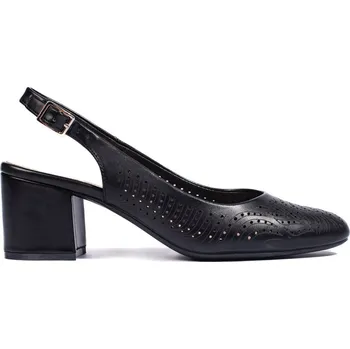 Dámské lodičky Černé lodičky na sloupkovém podpatku SK-170B Velikost: 36