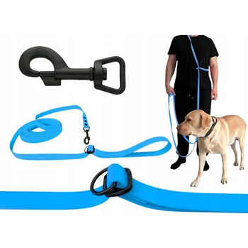 Vodítko pro psa VODÍTKO NASTAVITELNÁ, PŘEPÍNATELNÁ, VODĚODOLNÁ, MĚKKÁ, BIOTHANE PVC| 10 M, 20 MM