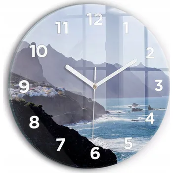 Hodiny Nástěnné hodiny Wallfluente, odstíny modré, 30 cm