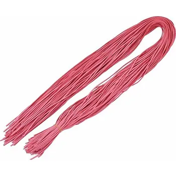Řetízek Kožený řemínek barva růžová tmavá 1 m 1 m x 2,8 mm