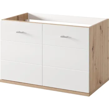 Policová skříň Závěsná skříňka pod umyvadlo Sting 38 80 cm dub Artisan/bílá