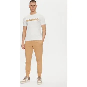 Pánské kalhoty Timberland Teplákové kalhoty TB0A5V5Q Béžová Regular Fit M