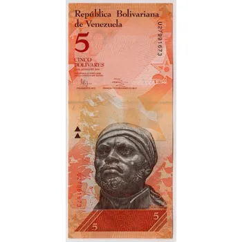 Sběratelství VENEZUELA. 5 bolivares 2014. Pi. 89g