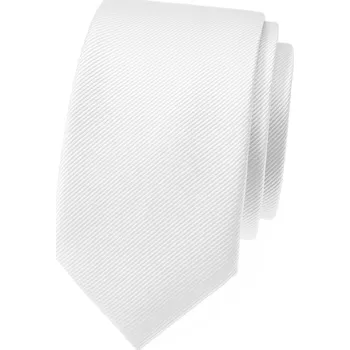 Kravata Avantgard Kravata SLIM LUX, 571-22385, Bílá