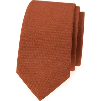 Kravata Avantgard Kravata SLIM LUX, 571-9841, Skořicová/hnědá