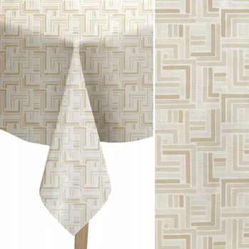 ubrus UBRUS S VOSKOVANÝM POVRCHEM 140x280 cm SILNÝ, ODPUZUJE SKVRNY, NA KUCHYŇSKÝ STŮL - VZOR GOSIA