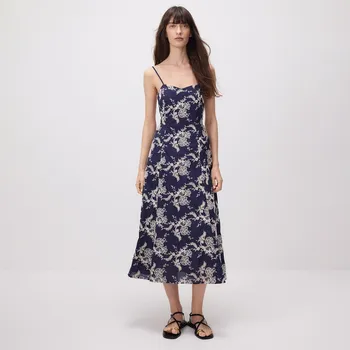 Dámské šaty Reserved - Bavlněné šaty s vyšívanými detaily - vícebarevná - 5098V-MLC - 5098V-MLC-L