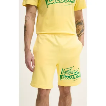 Pánské kraťasy Kraťasy Lacoste pánské, žlutá barva, GH0286 11X, vel. S