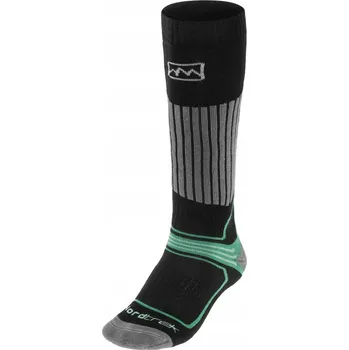 Ponožky Kobuk Ski Socks - Black/Green 39-42 ponožky FreeNord - černo-zelené 39-42