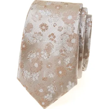 Avantgard Kravata SLIM LUX, 571-22373, Béžová