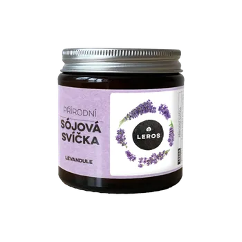 Svíčka Leros Přírodní sójová svíčka levandule