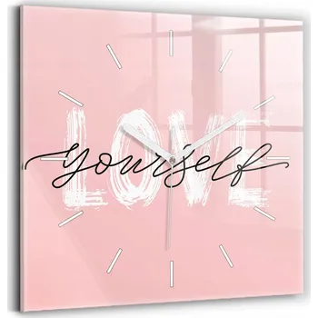 Hodiny Nástěnné hodiny Wallfluent růžové 30 cm