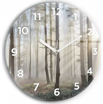 Hodiny Nástěnné hodiny Wallfluente hnědé 30 cm