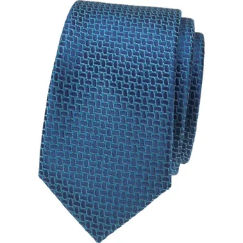 Avantgard Kravata SLIM LUX, 571-81473, Modrá