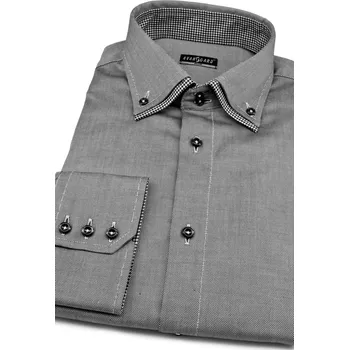 Pánská košile Avantgard Pánská košile SLIM, 130-2223, Šedá Velikost: 46/182