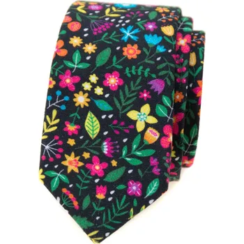 Kravata Avantgard Kravata SLIM LUX bavlněná, 571-251, Černá