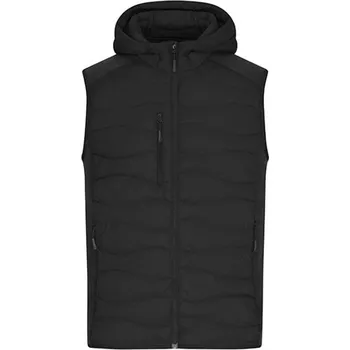 Pánská vesta James&amp;Nicholson Pánská hybridní vesta JN1328 Black-Black XL