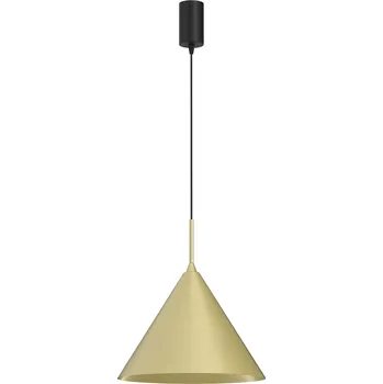 Závěsné svítidlo Capital, 1x zlaté kovové stínítko, (fi 32cm), b