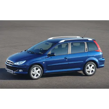 Nosič kol Příčníky Modula Oval Bar Open Rail Alu Peugeot 206 SW Kombi 2002-2008 s podélníky