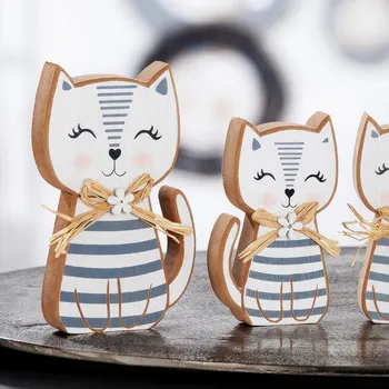 Gilde Dřevěná dekorace Kotě Jasmina, 11,5 cm 677445