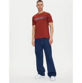 Pánské tričko Timberland T-Shirt TB0A5UPQ Červená Regular Fit XL
