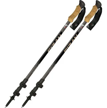 Trekingová hůl Trekové hole Fizan Adventure Barva: černá/šedá